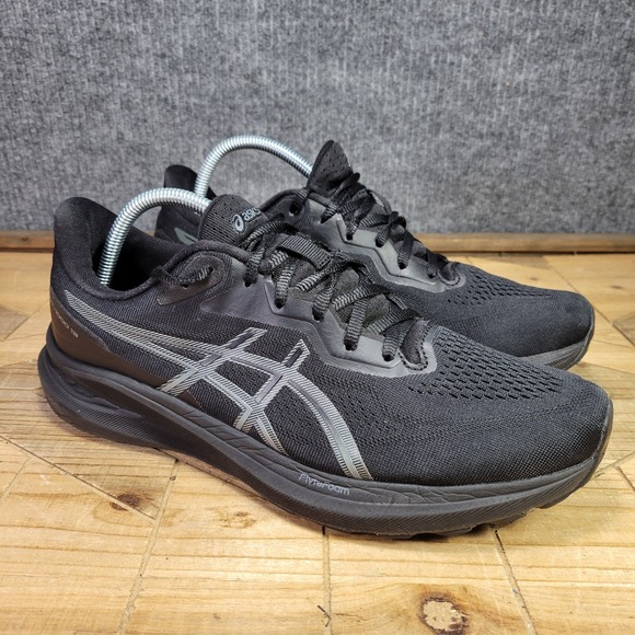 Asics GT-1000 13 Mens 10 Medium D Triple Black Running Shoes Sneakers‎ 1011B858